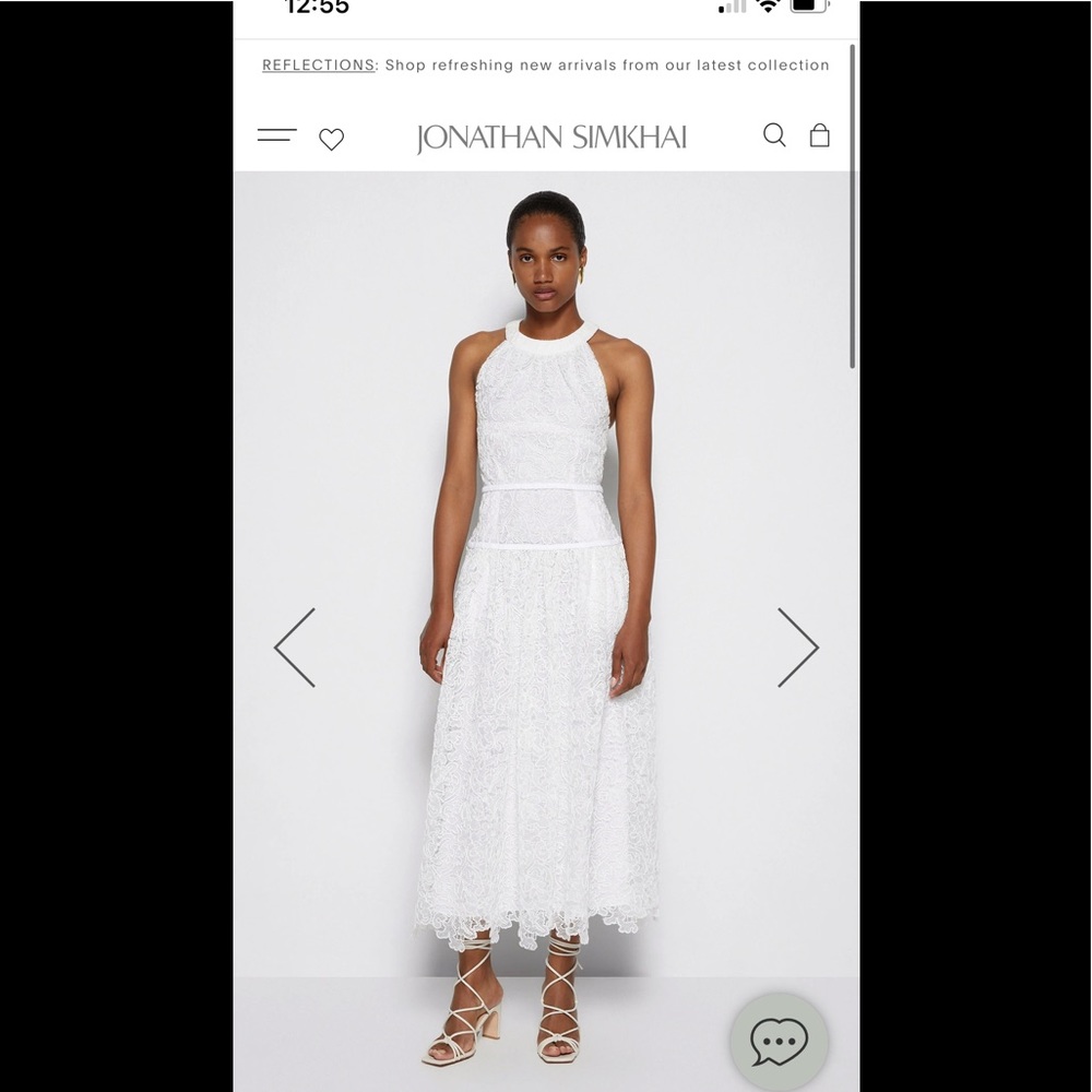 2022 Spring Jonathan Simkhai Gabriella Midi Dress - image 1